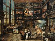 Cornelis de Baellieur Interior of a Collectors Gallery of Paintings and Objets d'Art Sweden oil painting artist